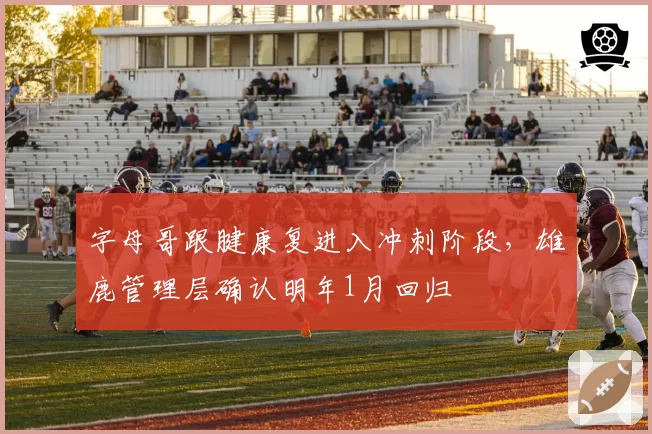字母哥跟腱康复进入冲刺阶段，雄鹿管理层确认明年1月回归
